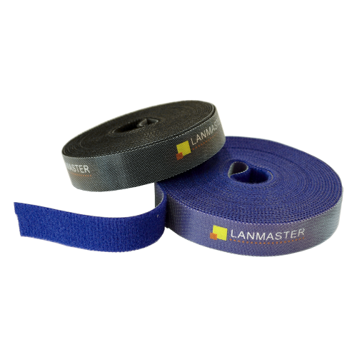 Хомут-липучка LANMASTER шириной 20 мм, 5 м